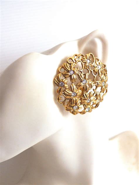 boucle d'oreille ysl vintage|Yves Saint Laurent Boucles D'oreilles Vintage .